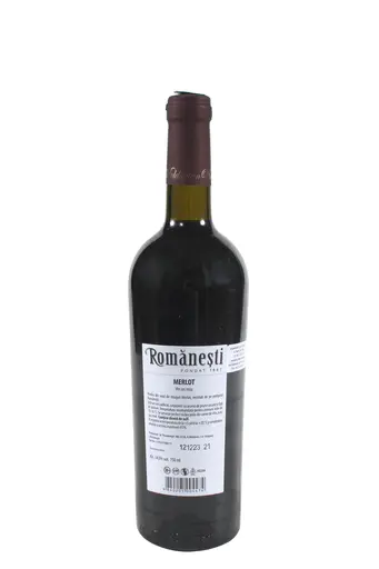 Vin rosu sec Romanesti Merlot