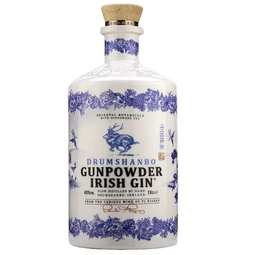 Gin Gunpowder Irish Ceramic Bottle