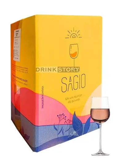 Casa Panciu Babeasca Neagra - Vin rose demisec Bag in Box