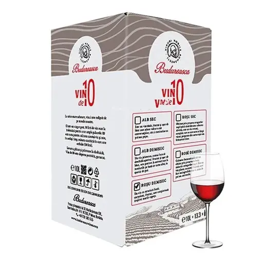 Vin Feteasca Neagra Demisec Budureasca, Bag in Box