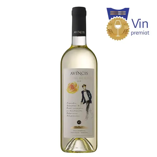 Vin alb sec Domnul de Roua, Sauvignon Blanc, Feteasca Regala, Muscat Ottonel, premiat