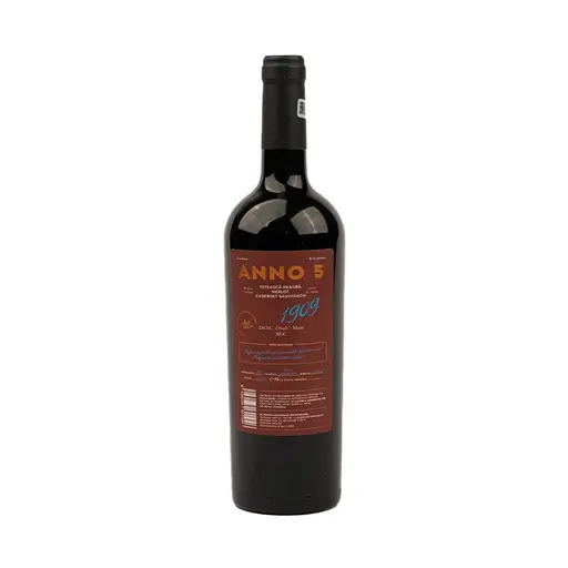 Vin Rosu Sec Anno 5 1909 DOC Dealu Mare