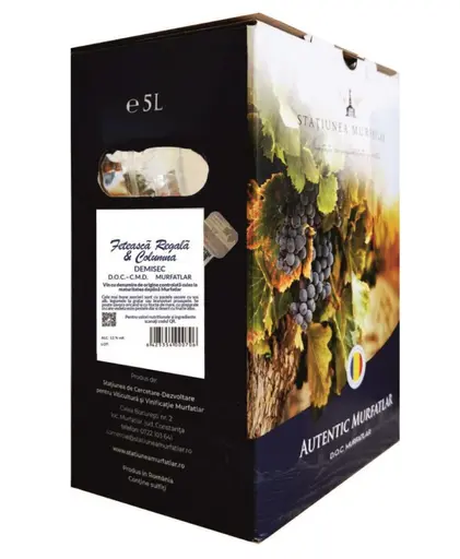Statiunea Murfatlar Feteasca Regala & Columna Alb Demisec Bag In Box