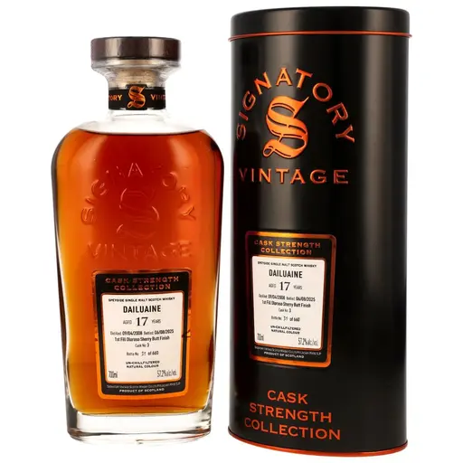 Signatory Vintage Cask Strength Collection Dailuaine 2008/2025 17 Ani