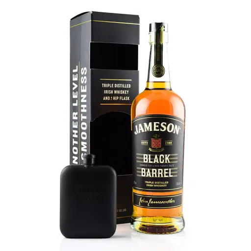 Whisky Jameson Select Reserve Black Barrel + Hip Flask