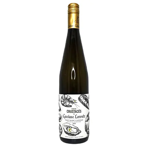 Vin Alb, L'Ami des Crustaces, Pinot Blanc, A.O.C., Gustave Lorentz, Sec