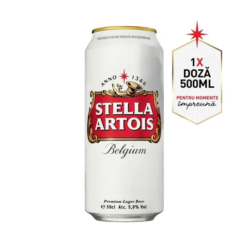 Bere blonda fara alcool Stella Artois