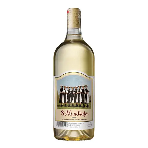 Vin alb demisec 8 Mandrute Pret avantajos