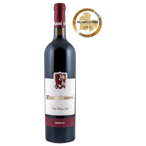Vin rosu Banul Craiovei, Merlot, sec
