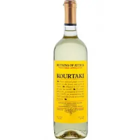 Vin alb sec Kourtaki Retsina of Attika, Grecia