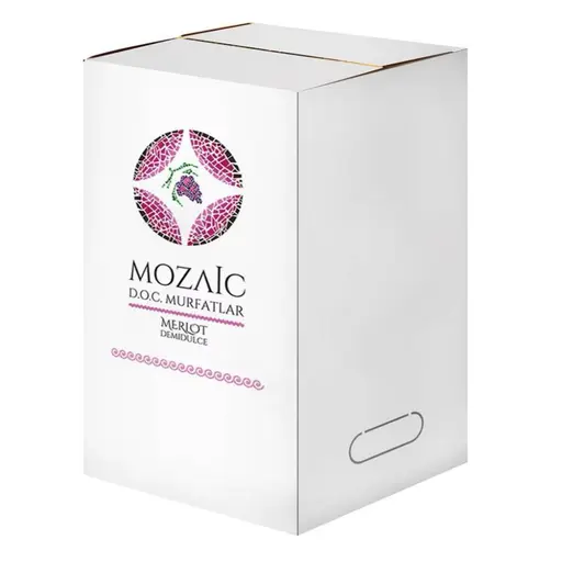 Jidvei Vin Rosu Demidulce Mozaic Merlot BIB