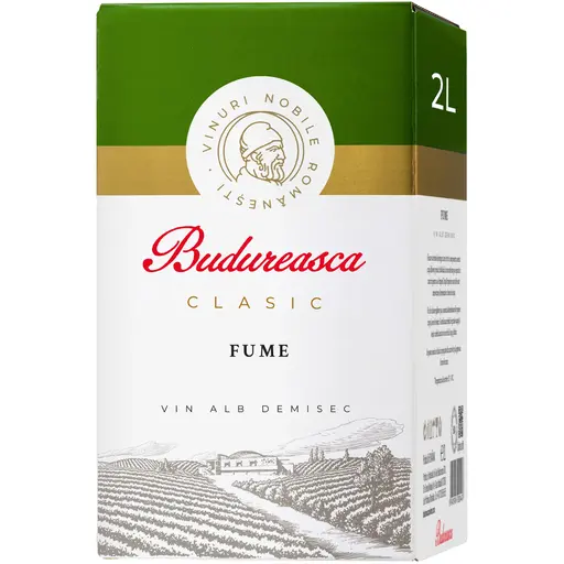 Budureasca fume vin alb demisec bag box