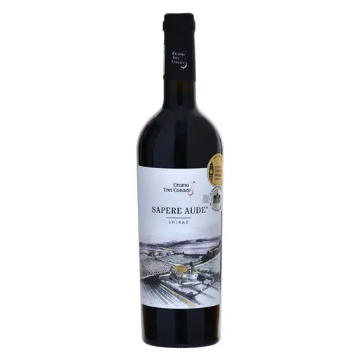 Vin Rosu Sapere Aude, Crama 3 Conace, Shiraz, Sec