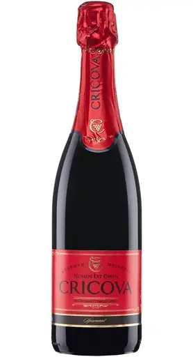 Vin spumant rosu demisec Cricova Traditional, alcool