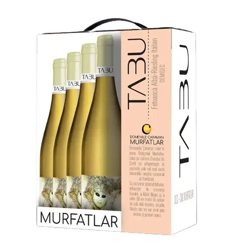 Domeniile Caraman Tabu Feteasca Alba & Riesling Italian Alb Demisec Bag in Box