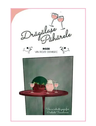 Vin rose demisec Jidvei Dragalase Paharele Rose, Bag in Box