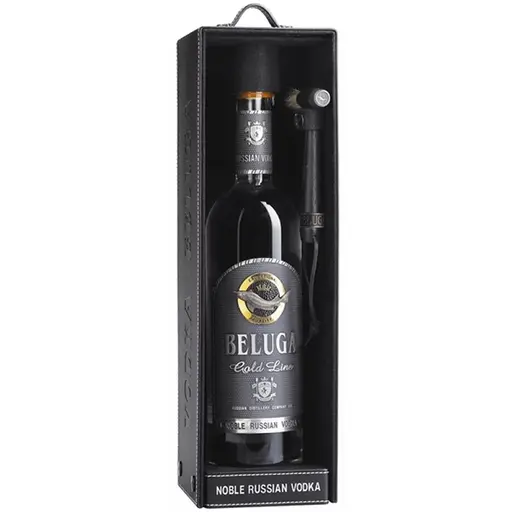 Saveur VODCA BELUGA GOLD LEATHER CASE