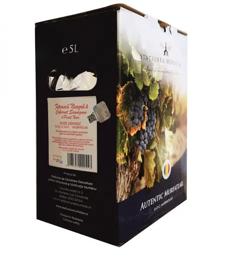Statiunea Murfatlar Cabernet Sauvignon & Feteasca Neagra Rose Demisec Bag In Box
