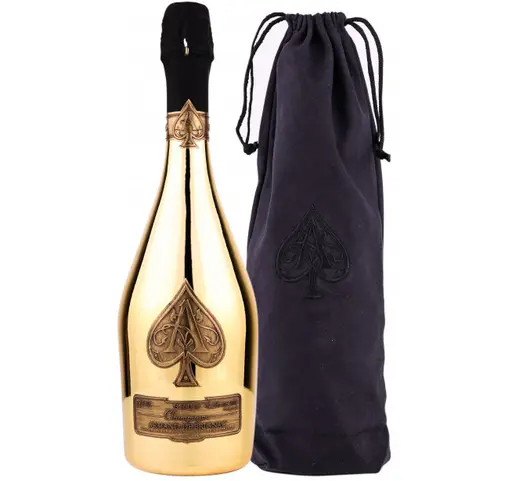 Armand De Brignac Brut Gold Velvet Bag