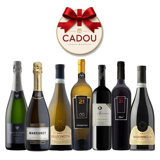 Pachet 7 Sticle de Vin cu Trusa de Scule Sparco Cadou