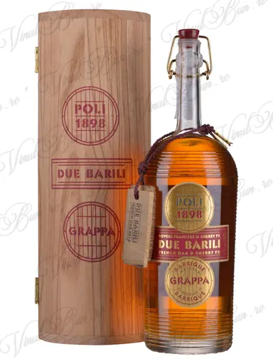 Grappa Poli 1898 Due Barili Prosecco French Oak & Sherry PX
