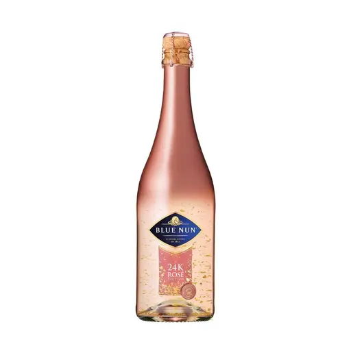 Bautura spumoasa aromata rose sec Blue Nun 24K