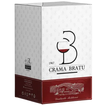 Crama Bratu vin bag in box Feteasca Neagra demisec