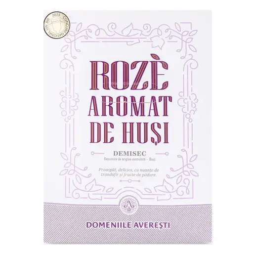 Vin Roze Aromat De Husi Domeniile Averesti Bib