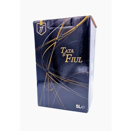 Vin alb Tata si Fiul Sauvignon Blanc sec 5 litri bag in box
