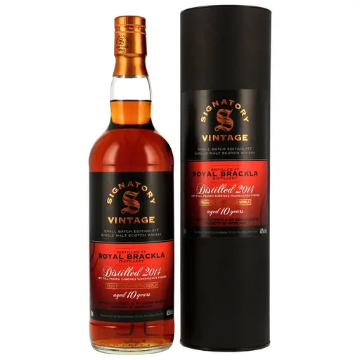 Signatory Vintage Royal Brackla 2014 1St Fill PX Hogsheads Finish 10 Ani