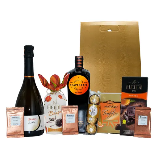 Cadou Orange Spice cu gin Scapegrace si vin spumant Petro Vaselo