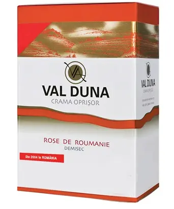 Vin rose demisec Crama Oprisor Val Duna Rose de Roumanie, Bag in Box