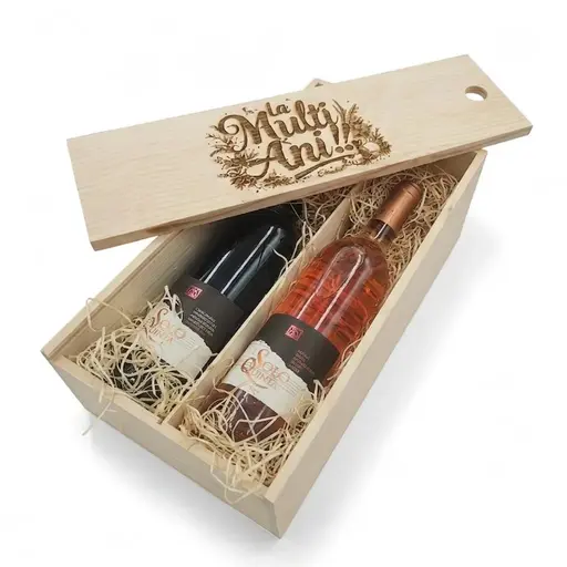 Pachet cadou Cutie Lemn Personalizata Solo Quinta