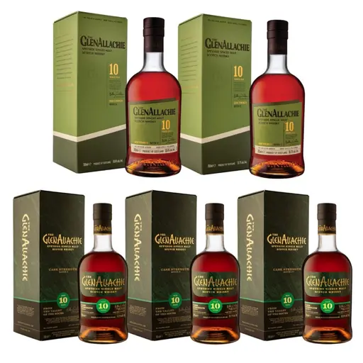 GlenAllachie Colectie Cask Strength 10 YO 4 Expresii
