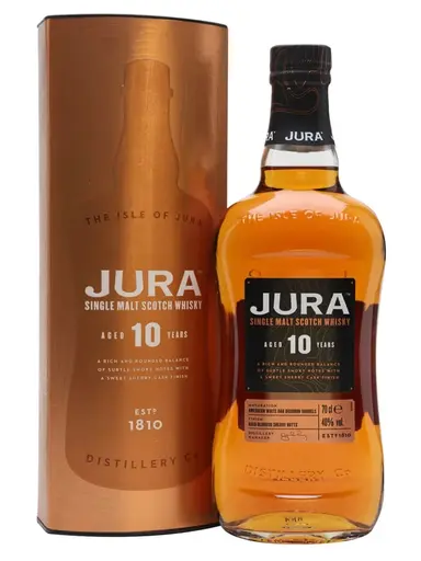 Whisky Single Malt Jura 10 Year Ani Island Scotch