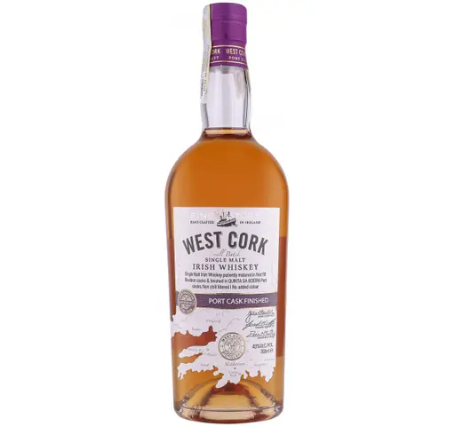 Whiskey West Cork MARITIME Single Malt Irish PORT CASK FINISHED Limited Edition