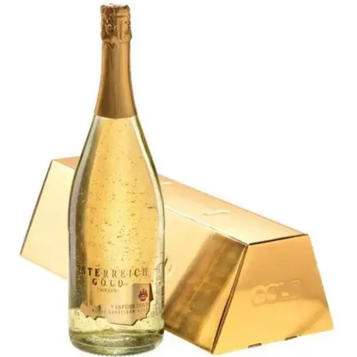Vin Spumant cu Foita de Aur 23 K Alimentar - Osterreich Gold - 0, 9