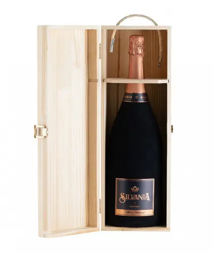 Silvania Cuvee Rose Brut Magnum Cutie Lemn