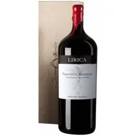 Produttori Di Manduria Primitivo di Manduria Lirica Cutie de lemn Dublu Magnum