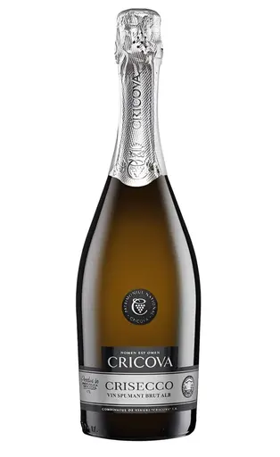 Vin spumant alb brut Cricova Crisecco, Feteaca Alba, Muscat