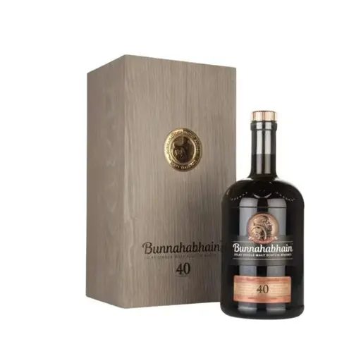 Whiskey Bunnahabhain 40 Ani, cutie de lemn