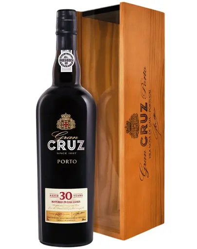 Vin Porto Cruz, 30 Ani, Cutie de Lemn, Rosu