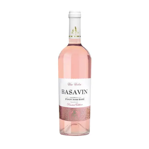 Vin rose demisec Basavin, Pinot Noir, 0, culoare roz