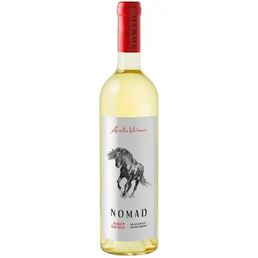 Vin alb sec Domeniile Sahateni Aurelia Visinescu Nomad Pinot Grigio