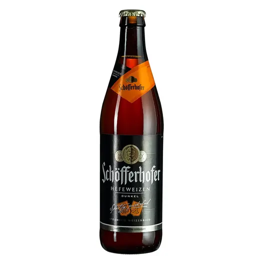 Schofferhofer Hefeweizen Dark Bere nefiltrata neagra premium