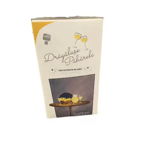 Vin alb demisec Jidvei Dragalase Paharele Sauvignon Blanc, Bag in Box