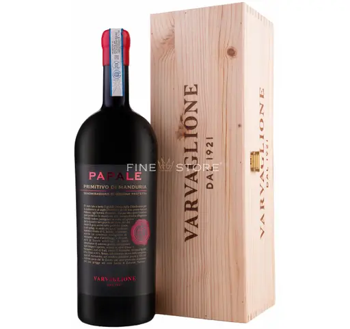 Varvaglione Papale Linea Oro Primitivo Di Manduria Cutie Lemn