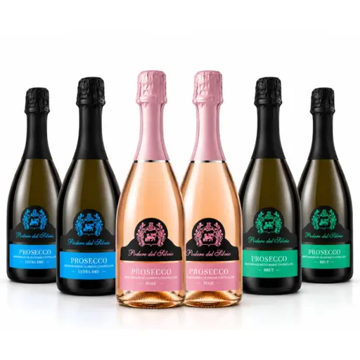 Podere Del Silvio Editie Limitata 2X Brut 2X Extra Dry 2X Roze