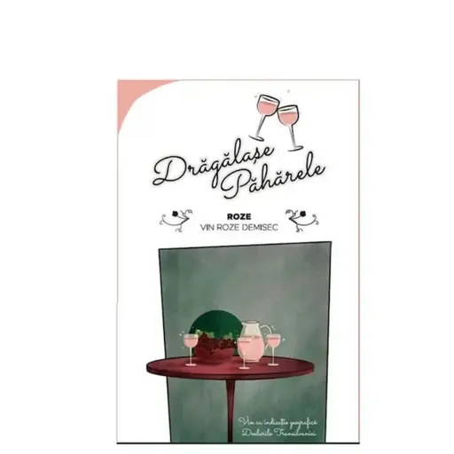 Vin Rose Demisec la Cutie JIDVEI Dragalase Paharele, Cupaj, Alcool