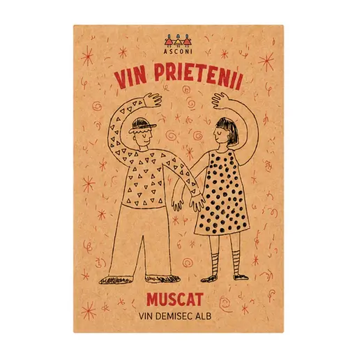 Vin Alb Demisec Asconi Muscat